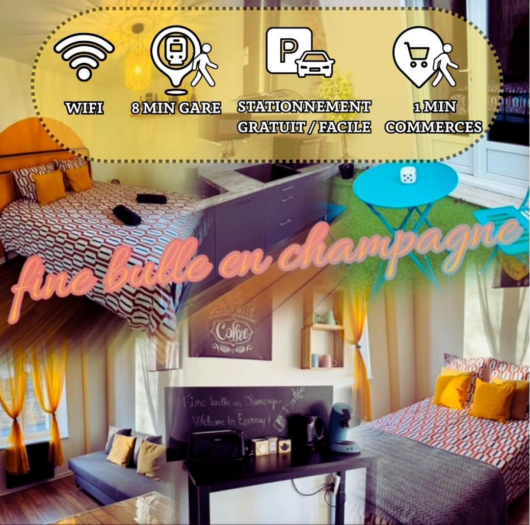 Fine Bulle En Champagne - 1 Chambre - Terrasse Epernay Exterior photo